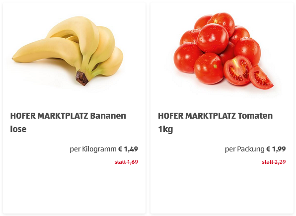 Bei diesen 100 Artikeln senkt Hofer Preise