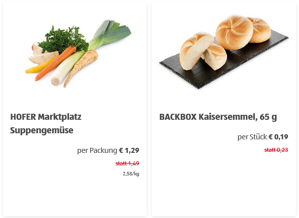 Bei diesen 100 Artikeln senkt Hofer Preise