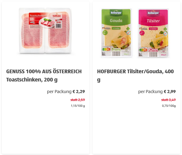 Bei diesen 100 Artikeln senkt Hofer Preise