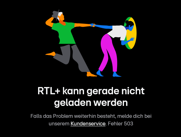 RTL+ bricht zusammen