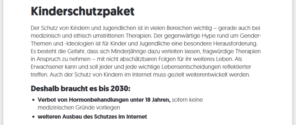 Das Kinderschutzpaket in Nehammers 