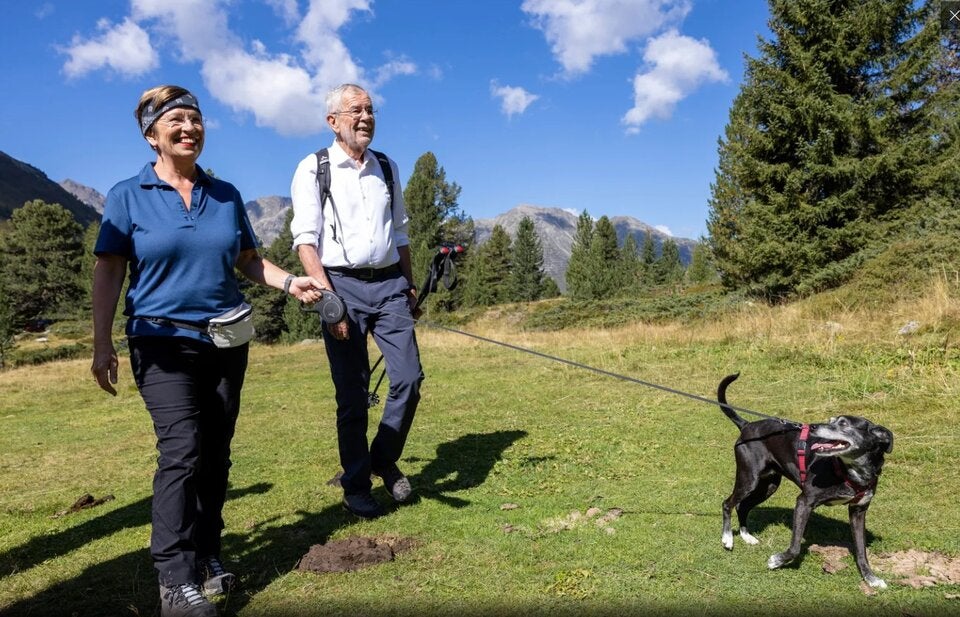 Bundespräsident Alexander Van der Bellen mit Gattin Doris.
