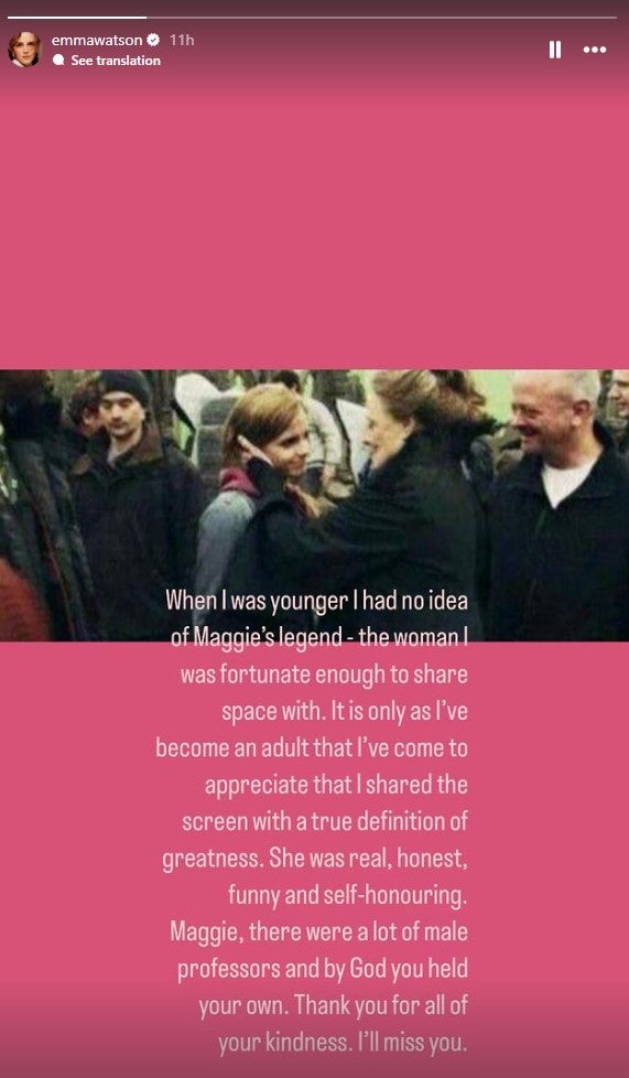 Reaktion Emma Watson