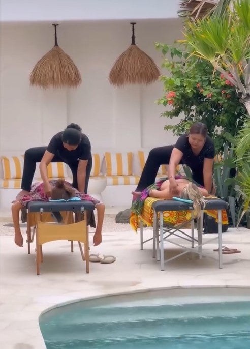 Katharina Nahlik lässt sich auf Bali verwöhnen