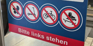Kopie von Links stehen Rolltreppen Wien