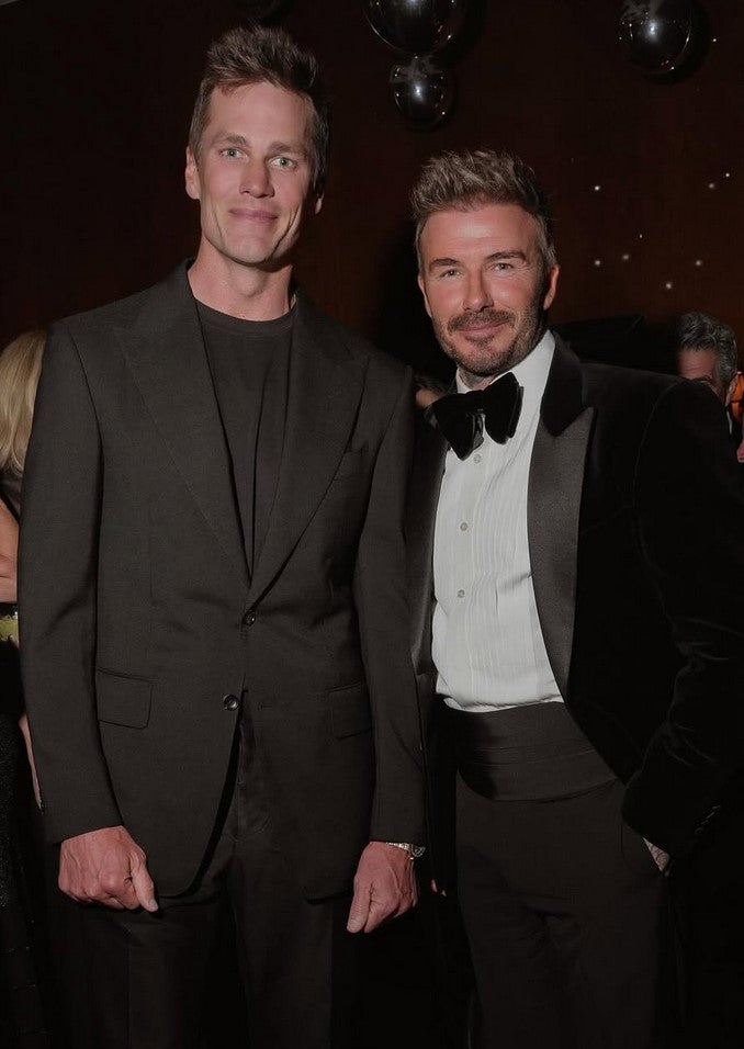 David Beckham und Tom Brady