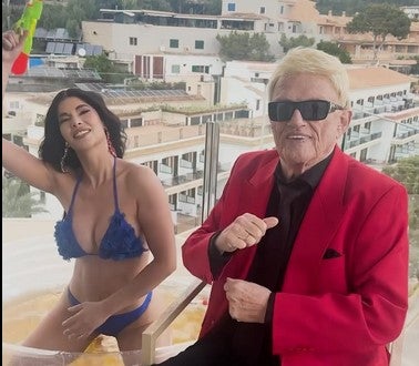 Micaela Schäfer und Heino.