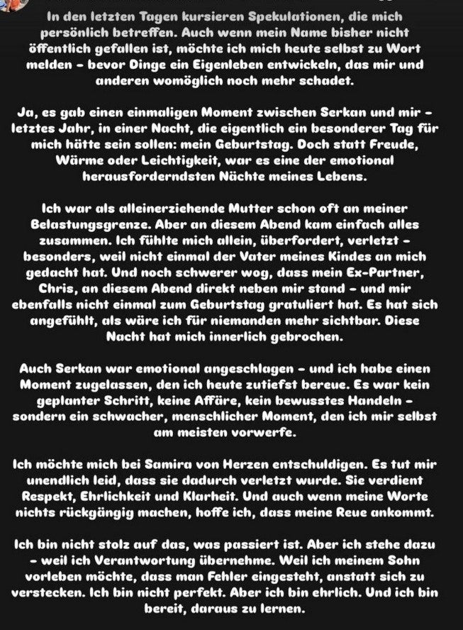 Eva Benetatou schreibt über die Nacht mit Serkan.