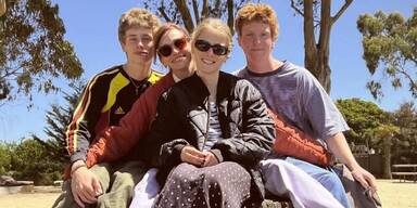 Julia Roberts mit ihren Kindern