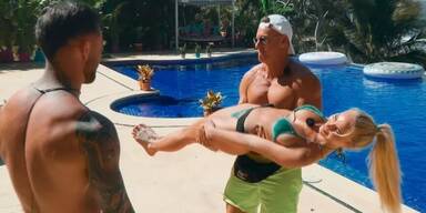 Calvin Kleinen mit Kandidatin Franzi