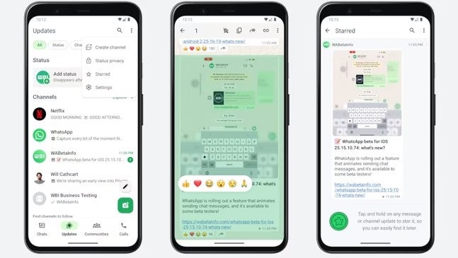 So sieht die neue Funktion in WhatsApp aus. 