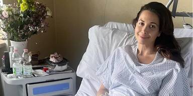 Mandy Capristo nach ihrer Not-OP