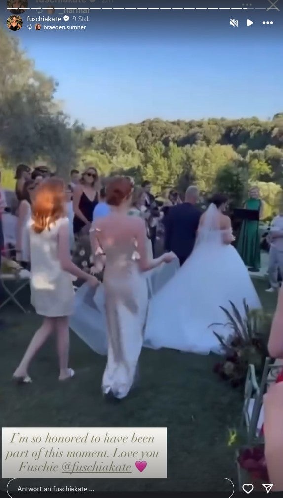 Papa Sting führte seine Tochter zum Traualtar