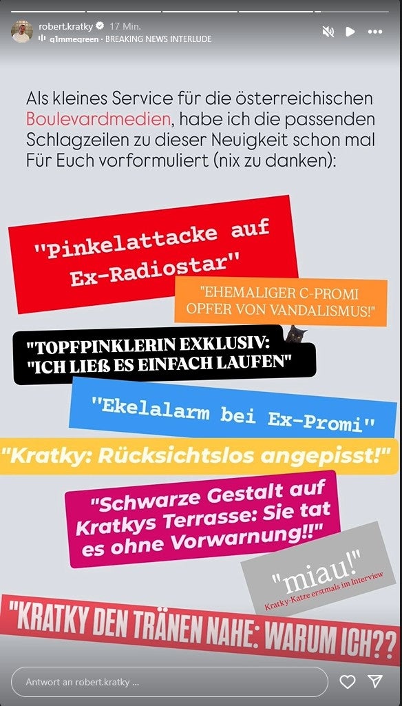 Kratkys witzige Titelvorschläge für Boulevardmedien.