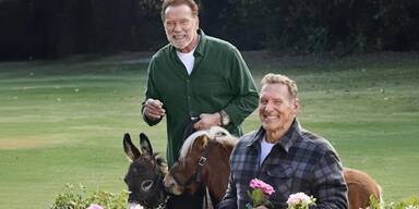 Arnold Schwarzenegger und Ralf Möller werben für Lidl