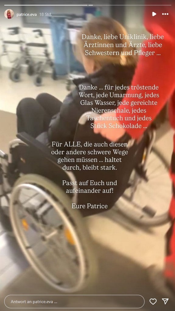 Patrice zeigt sich auf Instagram dankbar.