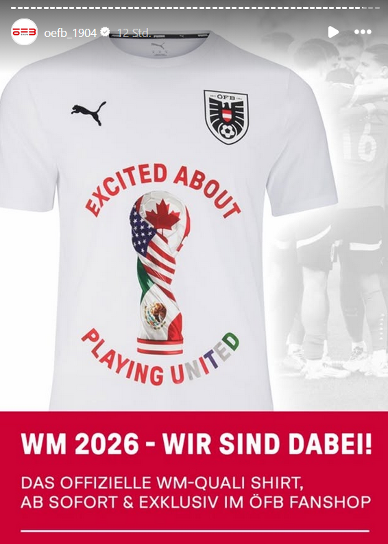 Ausverkauft! Alle wollen unser WM-T-Shirt