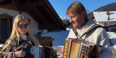 Melissa Naschenweng und ihr Papa