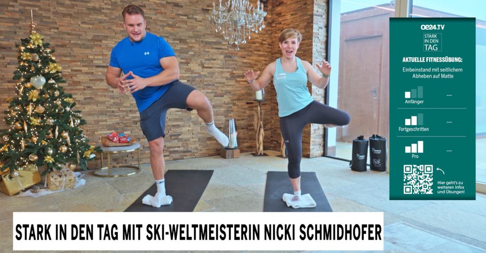 Nici Schmidhofer zeigt uns 4 effektive Übungen für mehr Stabilität, Kraft und Balance