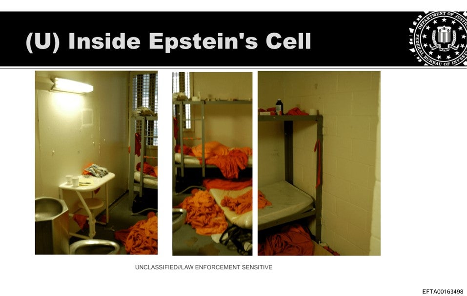 Die letzten Stunden von Jeffrey Epstein in seiner Zelle