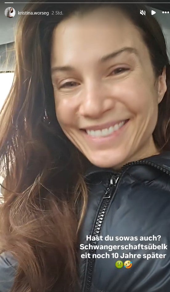 Kristina Worseg berichtet lachend von 