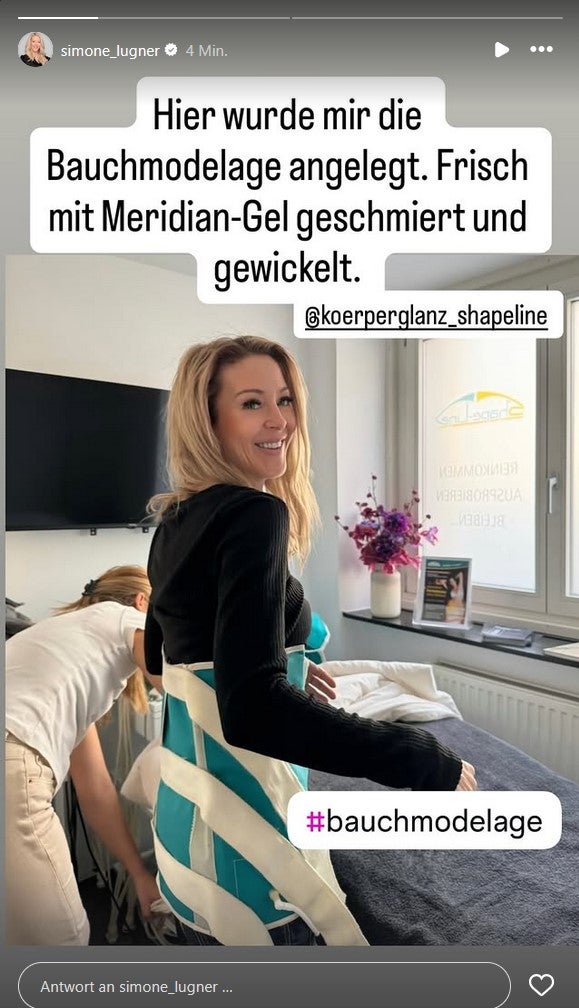 Simone Lugner bei der Arbeit. 
