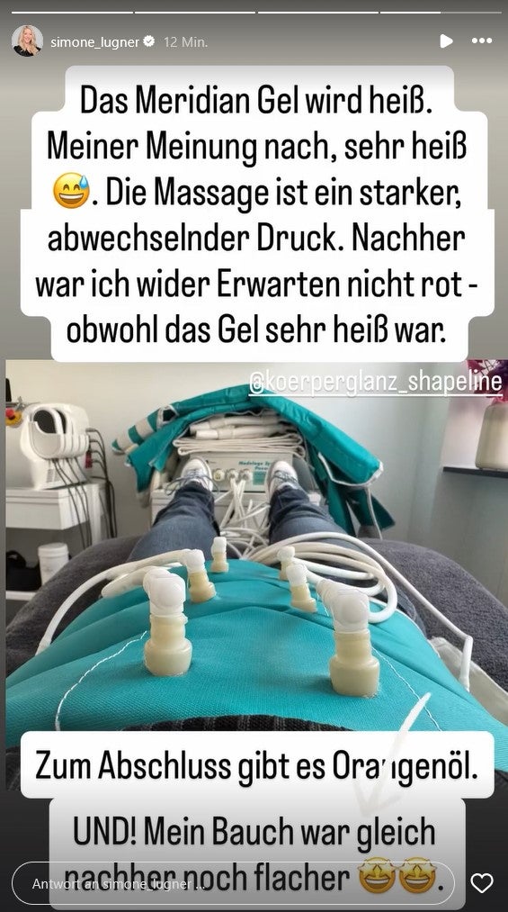 Simone erklärt, wie die Behandlung funktioniert. 