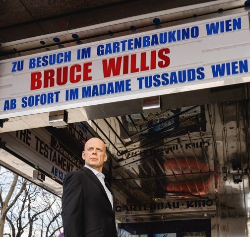 Bruce Willis Wachsfigur Gartenbaukino Madame Tussauds Wien