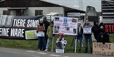 Verein gegen Tierfabriken Demonstration Melk