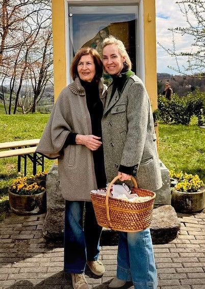 Nadja Bernhard genoss den Sonnenschein am Ostersonntag sichtlich.