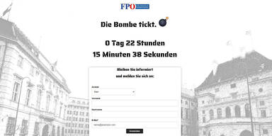 Mysteri&ouml;se Website der FP&Ouml; mit Countdown