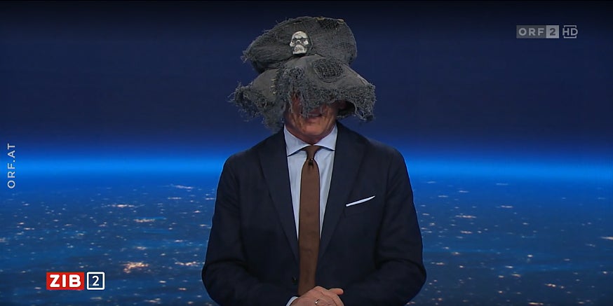 ORF-Star Armin Wolf überrascht ZIB2-Zuschauer an Halloween