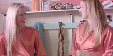 Sind das die hei&szlig;esten Volley-Girls?