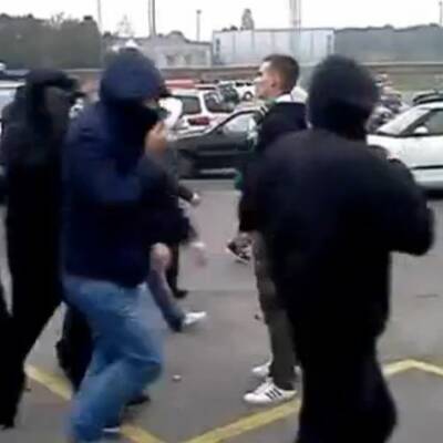 Die Bilder zu den Derby-Krawallen