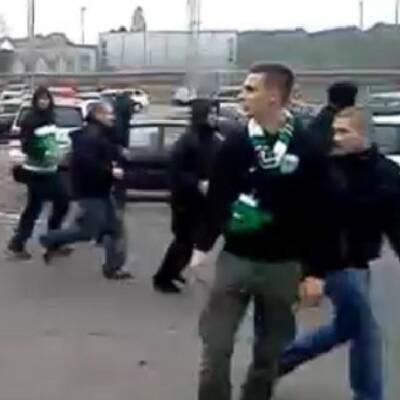 Die Bilder zu den Derby-Krawallen