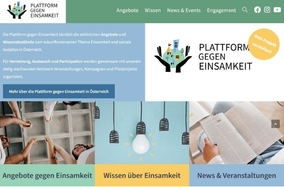 Launch der plattform-gegen-einsamkeit.at & Podiumsdiskussion