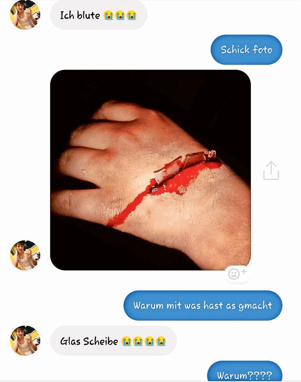 Chat-Verlauf Youtube-Sex-Täter