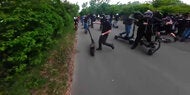 Donauinsel: Hier rasen 50 Teenies auf E-Scootern im Konvoi!