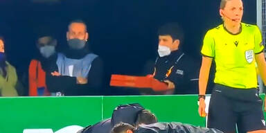 Pizzalieferant verirrt sich im Stadion