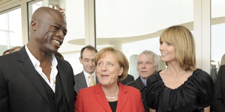Seal, Kanzlerin Merkel und Heidi Klum in Los Angeles