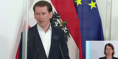 Sebastian Kurz bei PK