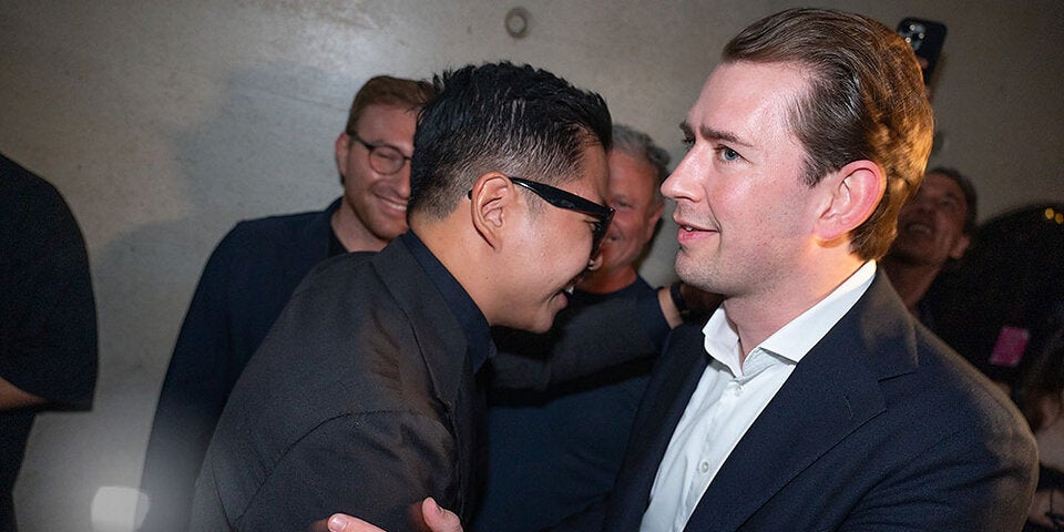 Martin Hos Jubliäums-Feier für das Dots