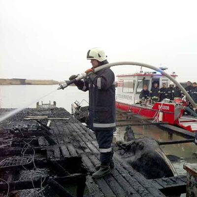 Seehütte am Neusiedler See abgebrannt