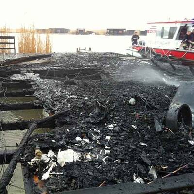 Seehütte am Neusiedler See abgebrannt