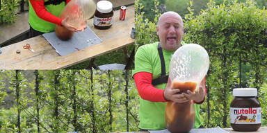 Nutella-Explosion im Kondom