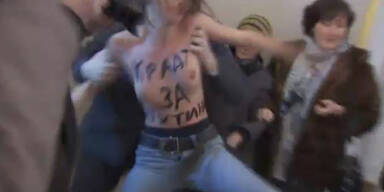 Nackt-Protest: Oben ohne gegen Putin