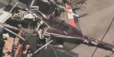 Brasilien: Heli kracht in Wohnhaus