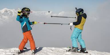 Skifahrer in Serfaus