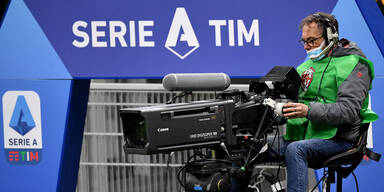 Kameremann bei Serie-A-Spiel