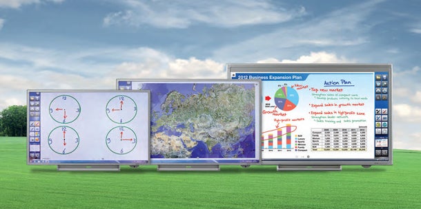 Touch-Display im Großformat